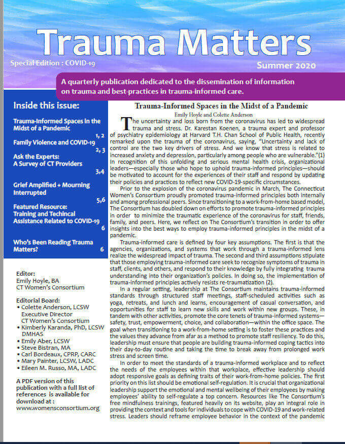 Trauma Matters Newsletter